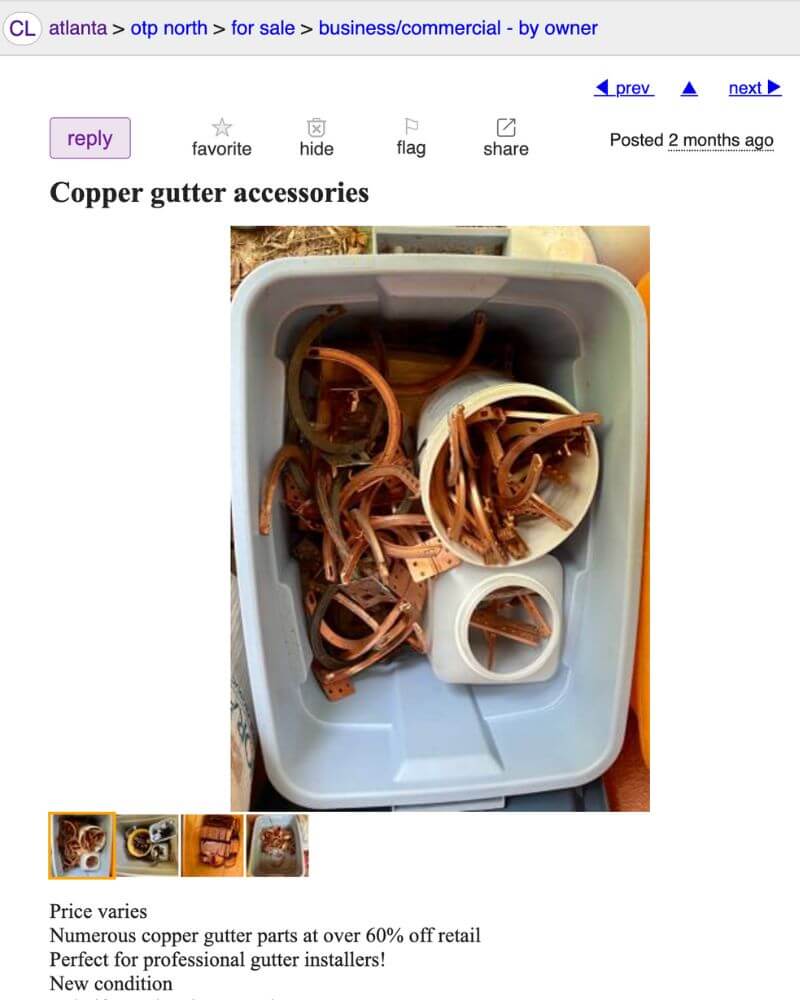 selling-copper-on-craigslist