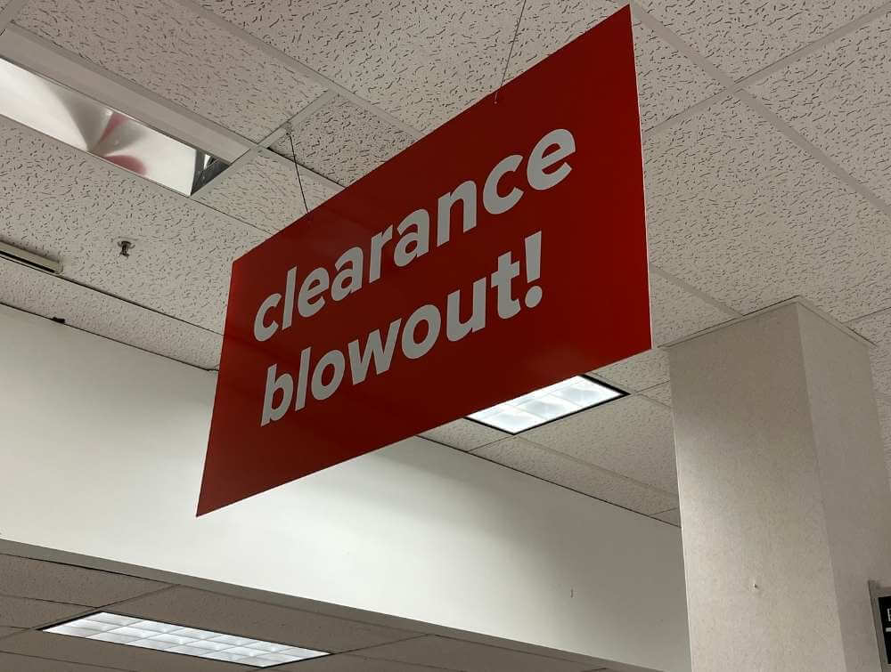 clearance-sign