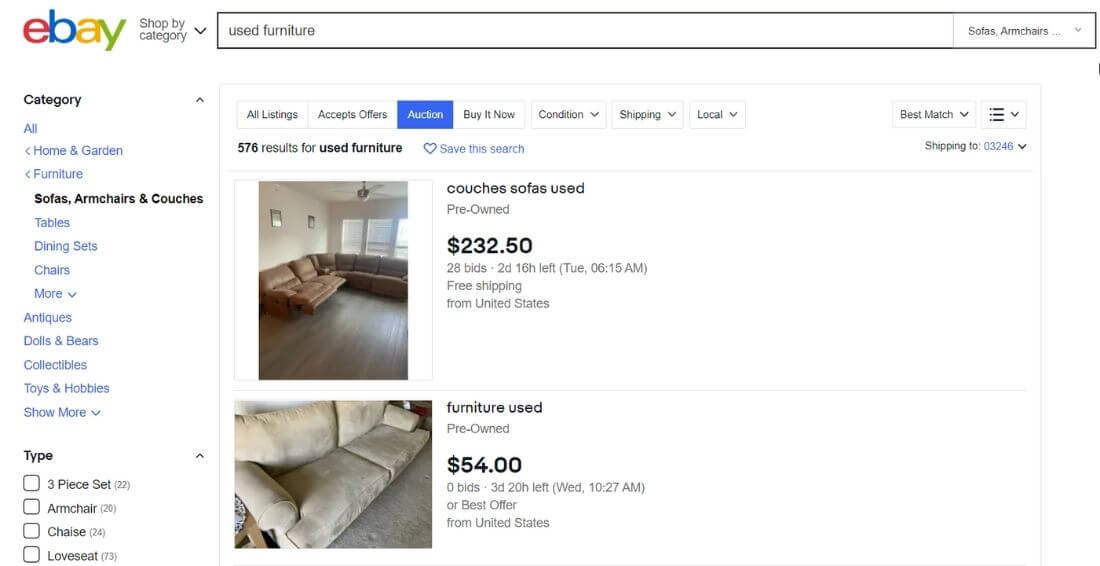 ebay-used-furniture