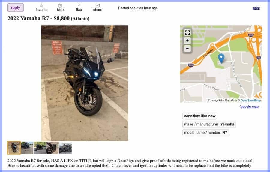 selling-motorcycle-on-craigslist