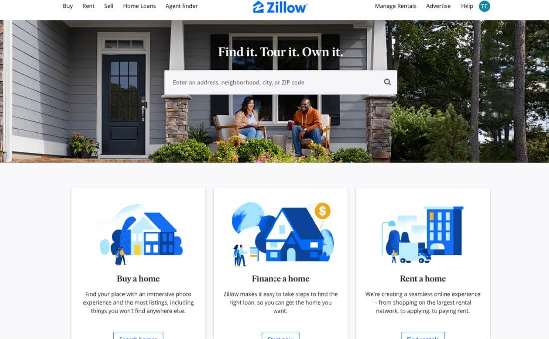 zillow-home-page